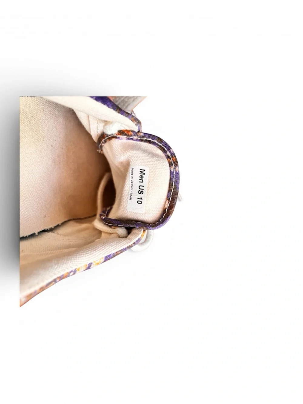 Vans Purple Patterned Canvas Lace-Up Sneakers